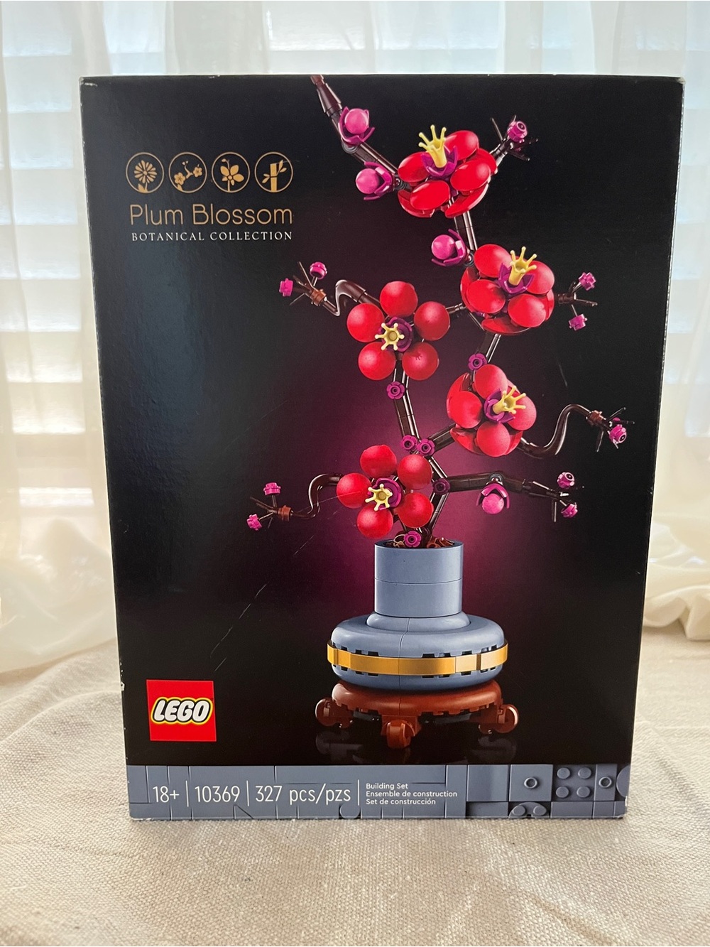 LEGO Red and Pink Plum Blossom Display Set